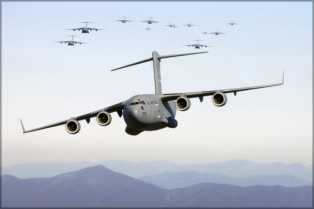 24"x36" Gallery Poster, C-17 Globemaster III