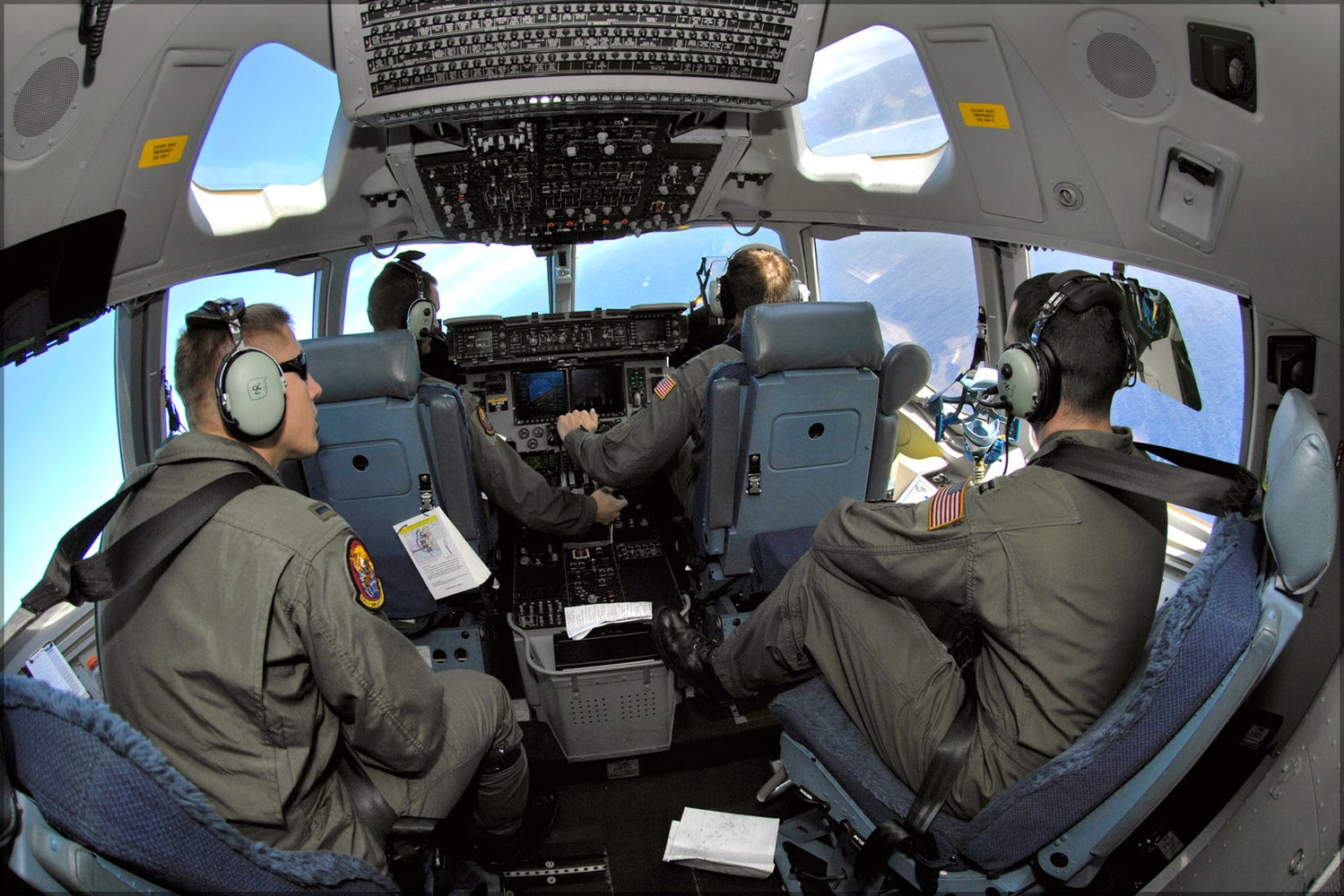 24"x36" Gallery Poster, C-17 Globemaster III cockpit