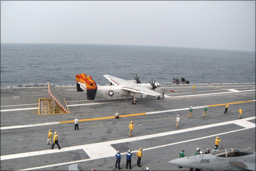 24"x36" Gallery Poster, C-2A Greyhound Rawhides (VRC) 40 USS Carl Vinson (CVN 70)