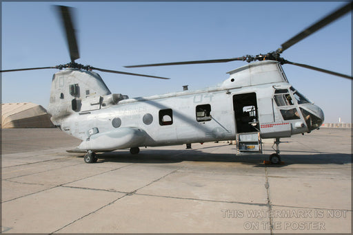 24"x36" Gallery Poster, CH-46 Sea Knight