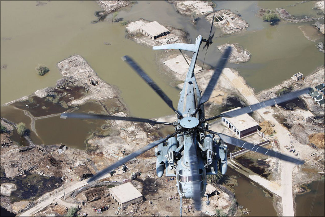 24"x36" Gallery Poster, CH-53E super stallion helicopter Pakistan