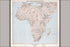 24"x36" Gallery Poster, CIA Map of Africa, terrain 1959