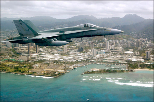 24"x36" Gallery Poster, Canadian Forces CF-18 f-18 Hornet