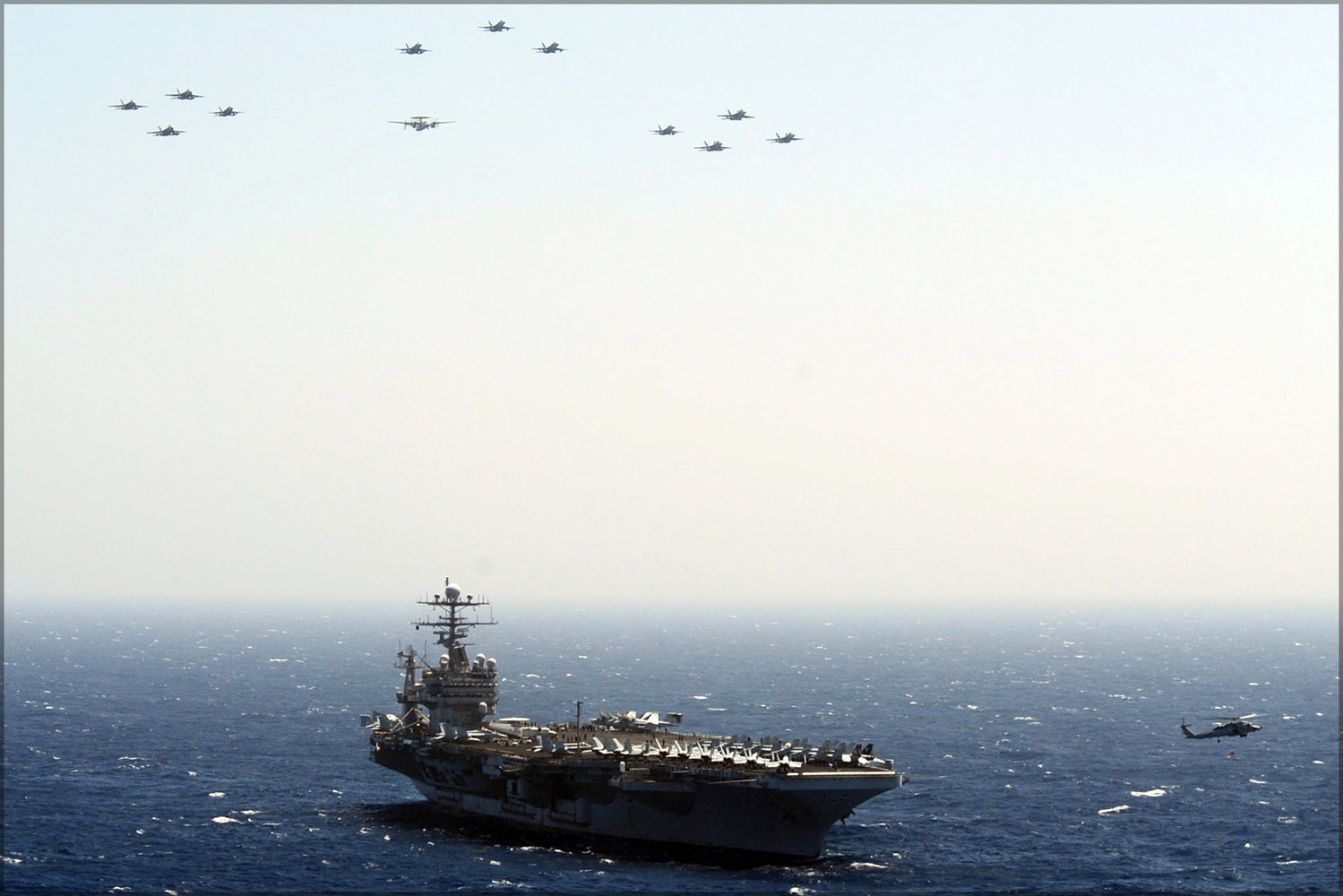 24"x36" Gallery Poster, Carrier Air Wing (CVW) 8 & USS Theodore Roosevelt (CVN 71)