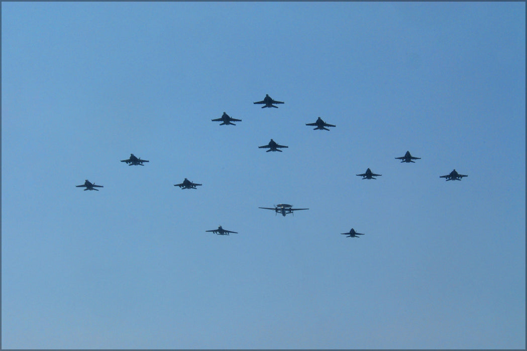 24"x36" Gallery Poster, Carrier Air Wing One Four (CVW-14) & USS Ronald Reagan (CVN 76)