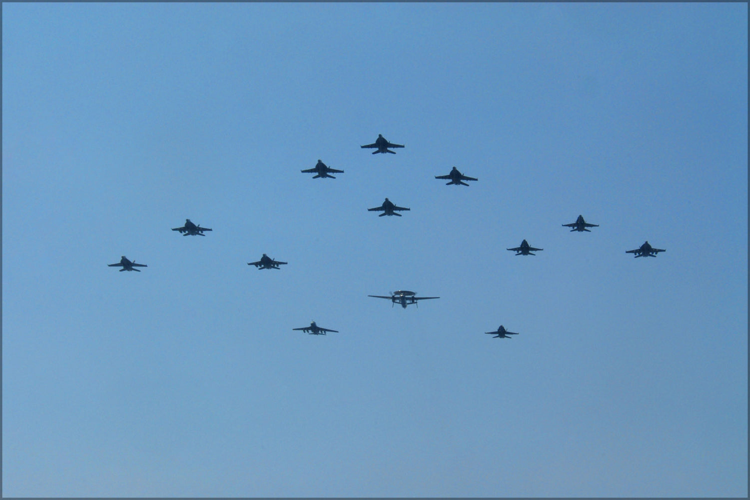 24"x36" Gallery Poster, Carrier Air Wing One Four (CVW-14) & USS Ronald Reagan (CVN 76)