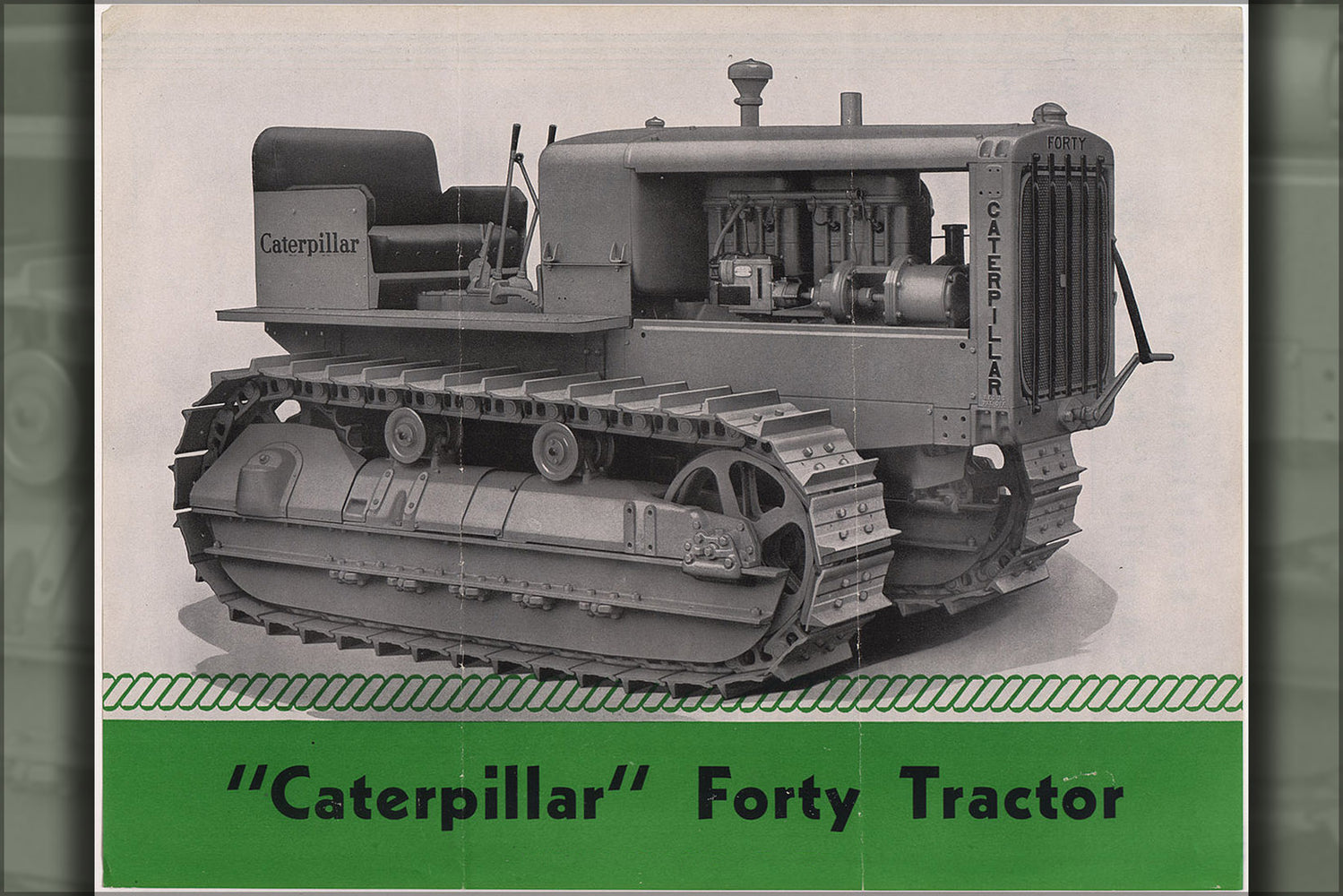 24"x36" Gallery Poster, Caterpillar Forty Tractor 1935