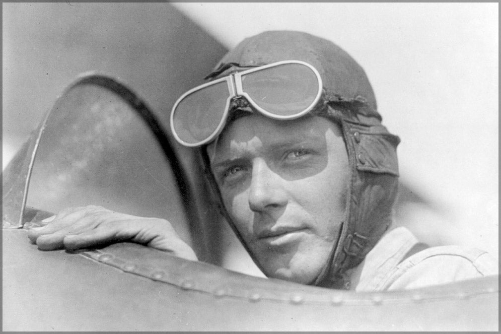 24"x36" Gallery Poster, Charles Lindbergh