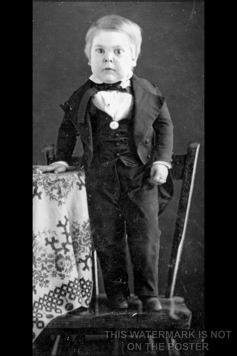 24"x36" Gallery Poster, Charles Sherwood Stratton, aka General Tom Thumb, daguerreotype c1848