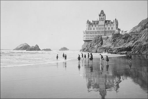 24"x36" Gallery Poster, Cliff House and Seal Rocks san francisco 1902