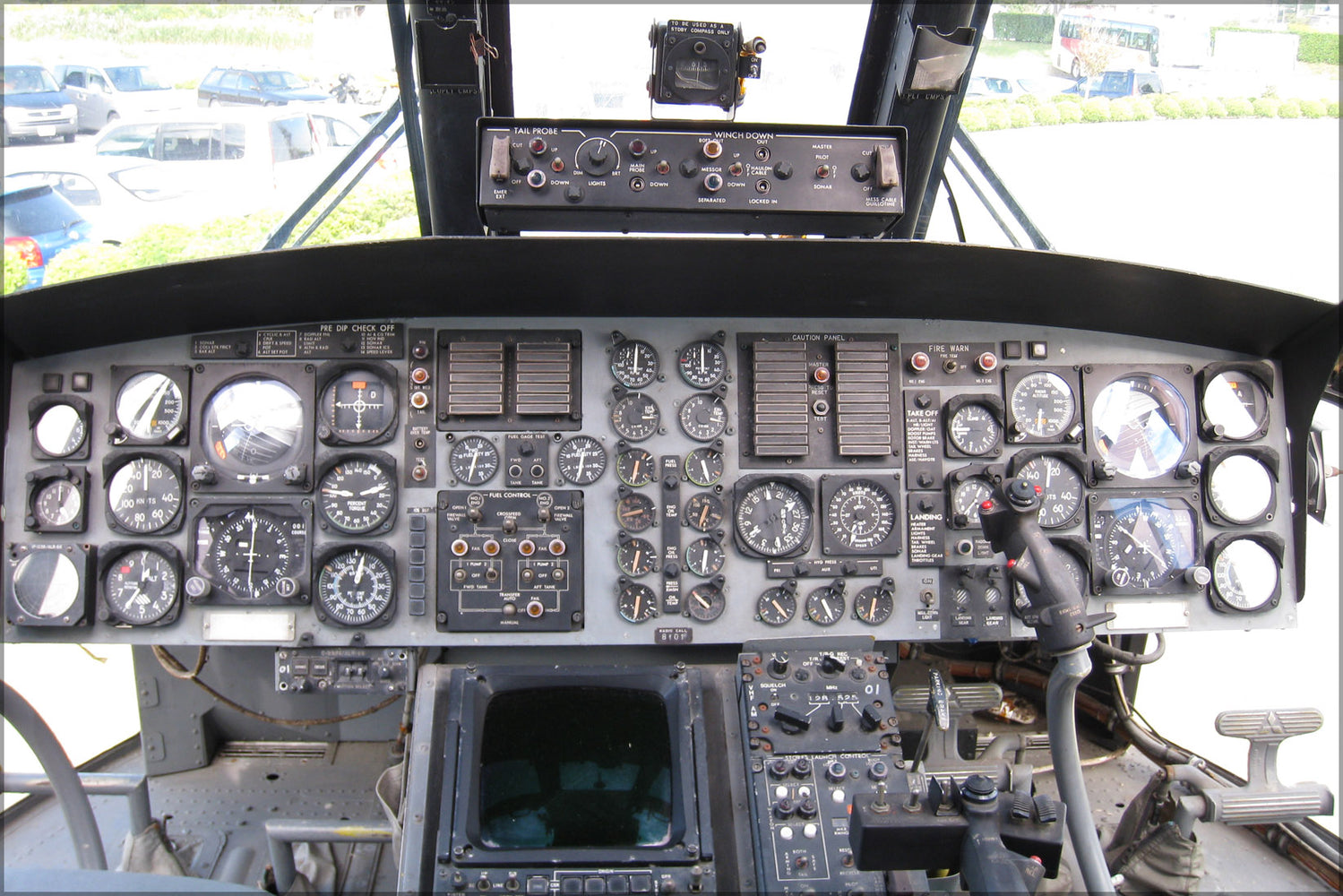 24"x36" Gallery Poster, Cockpit of HSS-2B helicopter Sikorsky SH-3 Sea King