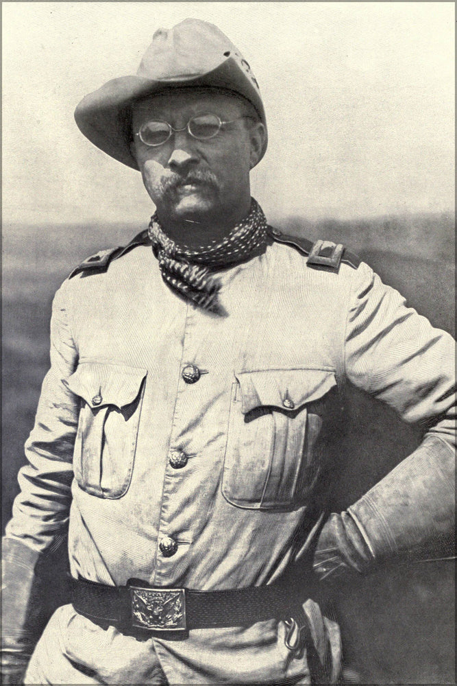 24"x36" Gallery Poster, Col. Theodore Roosevelt, of the Rough Riders 1898