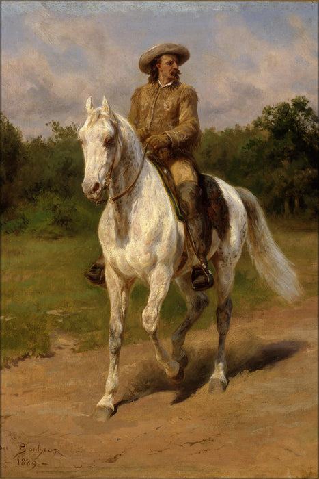 24"x36" Gallery Poster, Col. William F. Cody, Buffalo Bill, by rosa bonheur 1889
