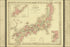 24"x36" Gallery Poster, Colton's map of Japan 1855