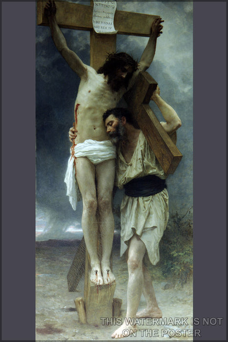 24"x36" Gallery Poster, Compassion William-Adolphe Bouguereau (1825-1905) - Compassion (1897