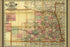 24"x36" Gallery Poster, Crams railroad and township map of Nebraska 1879