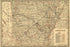 24"x36" Gallery Poster, Crams township and railroad map of Arkansas 1895