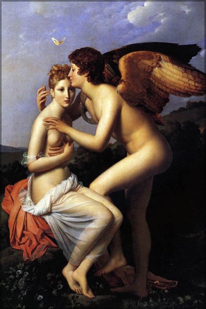 24"x36" Gallery Poster, Cupid and Psyche francois gerard 1798