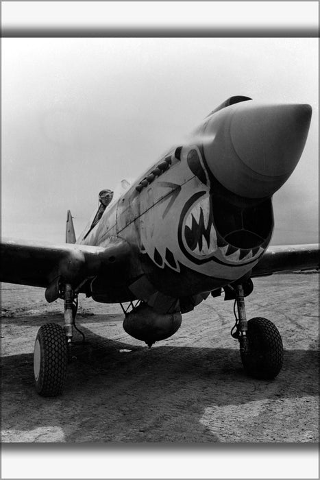 24"x36" Gallery Poster, Curtiss P-40 Warhawk 11th Ftr. Sqd, 343rd Fighter Grp Alaska 1943