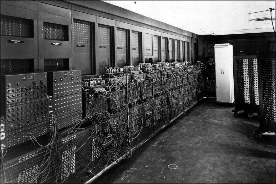 24"x36" Gallery Poster, ENIAC computer as installed in BRL Bldg 328