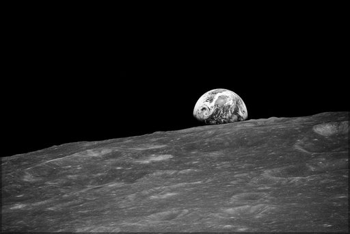 24"x36" Gallery Poster, Earthrise during Apollo 8