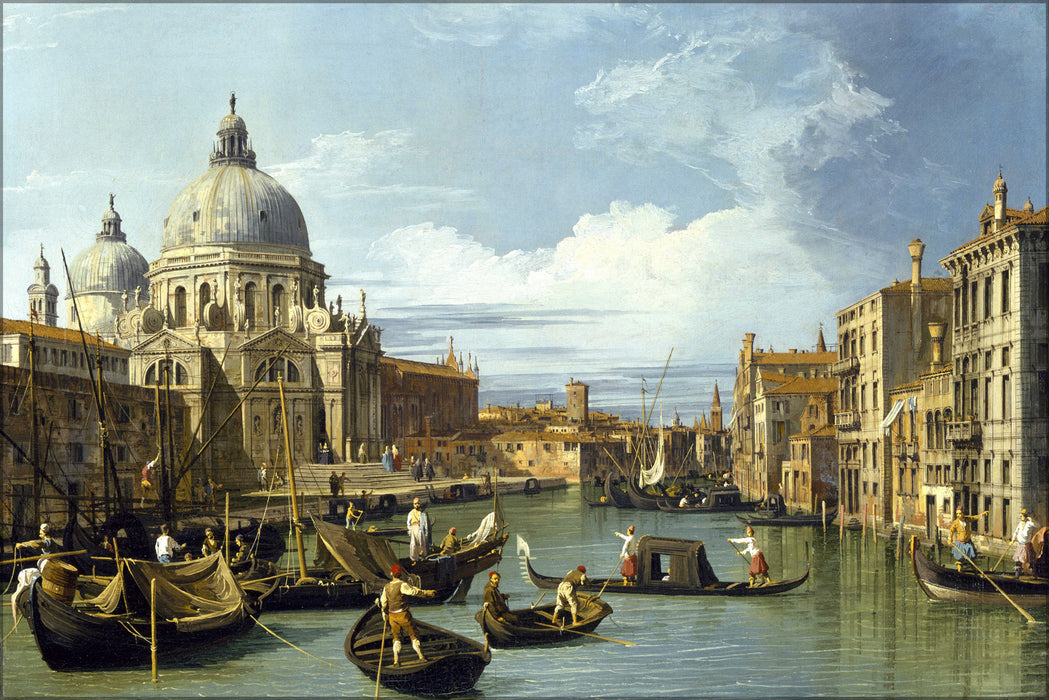 24"x36" Gallery Poster, Entrance to the Grand Canal, Venice italy by canaletto 1730