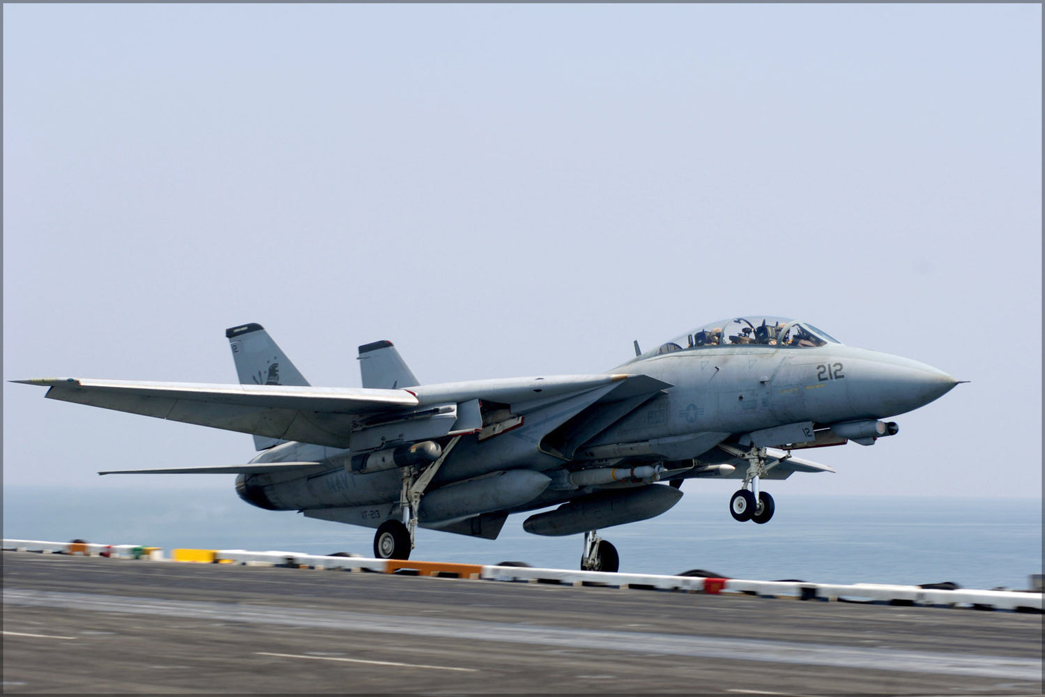 24"x36" Gallery Poster, F-14D Tomcat f-14 carrier USS Theodore Roosevelt (CVN 71)