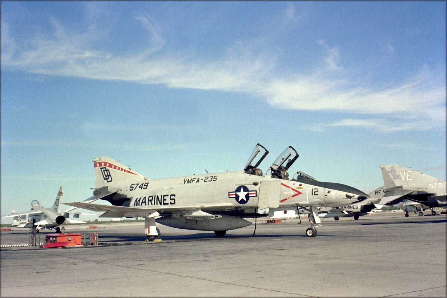 24"x36" Gallery Poster, F-4S Phantom II f-4 squadron VMFA-235 Death Angels
