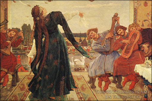 24"x36" Gallery Poster, Frog Tsarevna Viktor Vasnetsov. . 1918