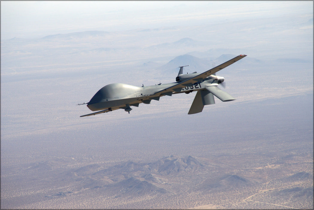 24"x36" Gallery Poster, General Atomics MQ-1C Sky Warrior uav drone