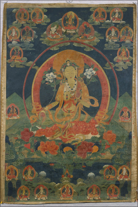 24"x36" Gallery Poster, Green Tara