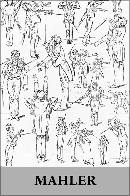 24"x36" Gallery Poster, Gustav Mahler conducting style of  when he was director of the Vienna State Opera 1901