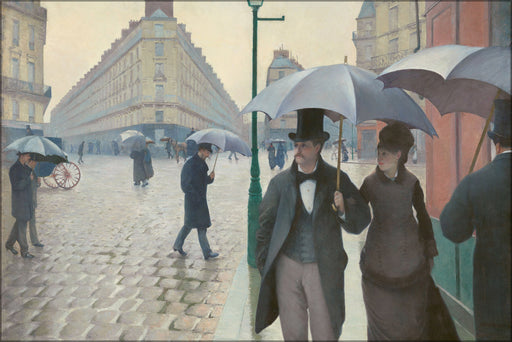 24"x36" Gallery Poster, Gustave Caillebotte Paris Street; Rainy Day
