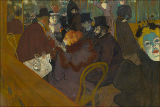24"x36" Gallery Poster, Henri de Toulouse Lautrec At the Moulin Rouge
