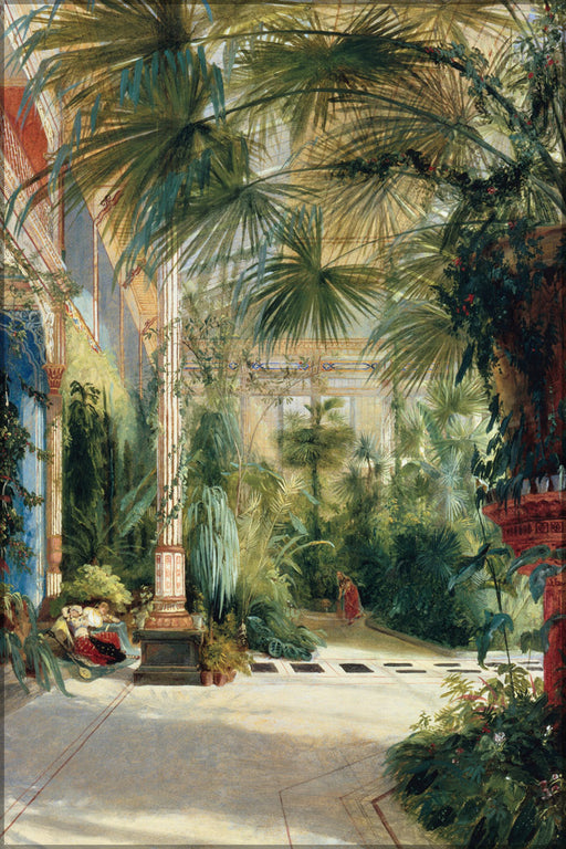 24"x36" Gallery Poster, Interior of the Palm House carl blechen