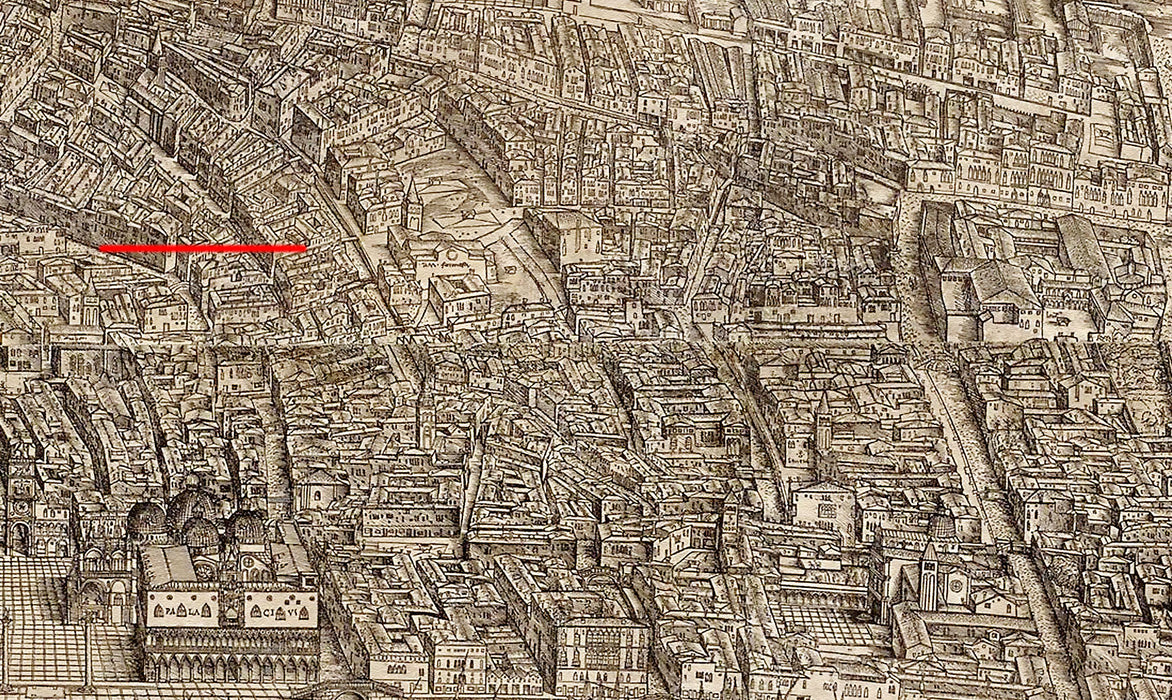 24"x36" Gallery Poster, Jacopo de' Barbari View of Venice