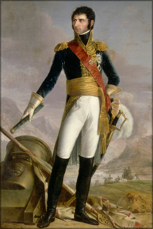 24"x36" Gallery Poster, Jean Baptiste Bernadotte, by joseph nicolas jouy