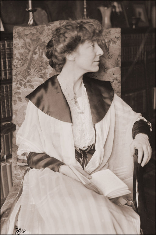 24"x36" Gallery Poster, Jeannette Rankin, peace activist and first woman in Congress