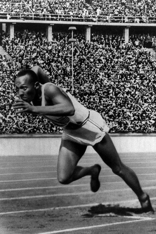 24"x36" Gallery Poster, Jesse Owens in 1936