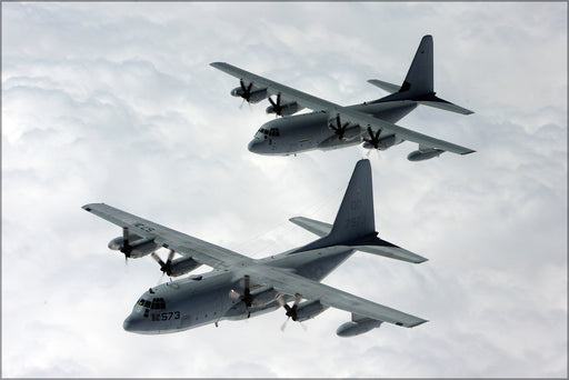 24"x36" Gallery Poster, KC-130 hercules Marine Aerial Refueler Transport Squadron 152