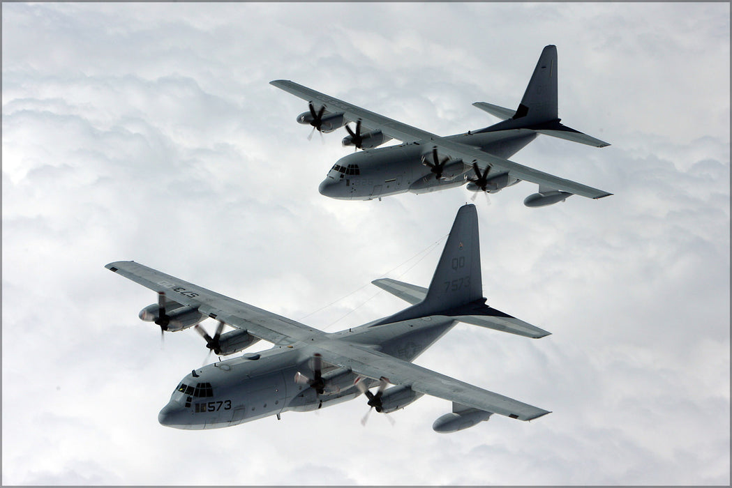 24"x36" Gallery Poster, KC-130 hercules Marine Aerial Refueler Transport Squadron 152