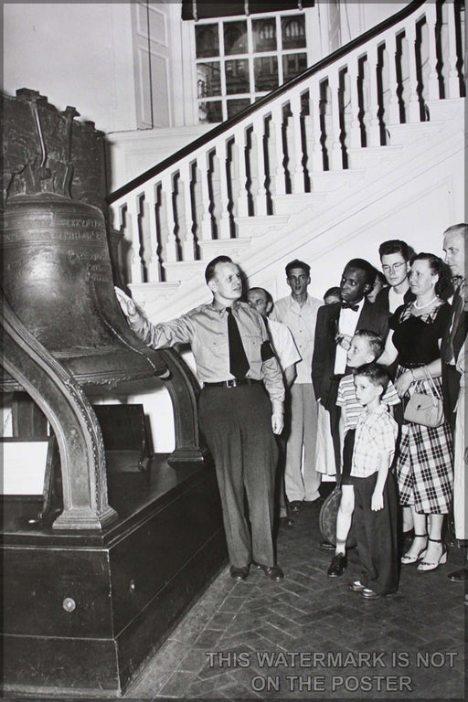 24"x36" Gallery Poster, Liberty bell 1951