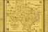 24"x36" Gallery Poster, Literary map of Texas 1955