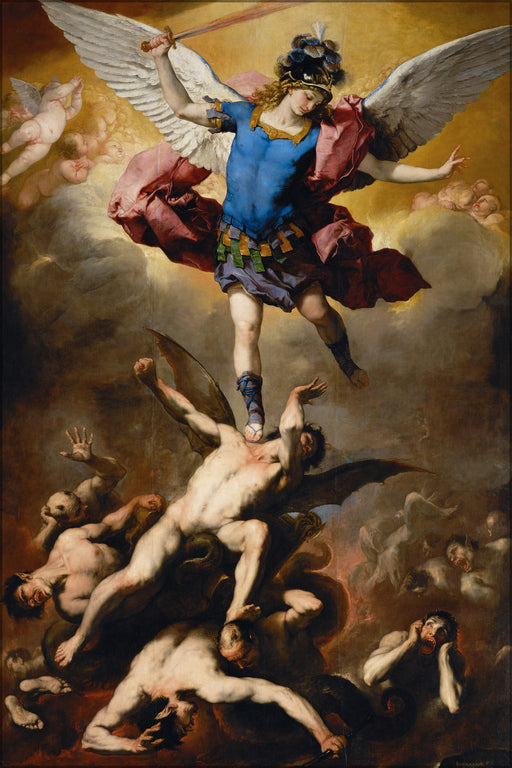 24"x36" Gallery Poster, Luca Giordano - The Fall of the Rebel Angels 1660-1665