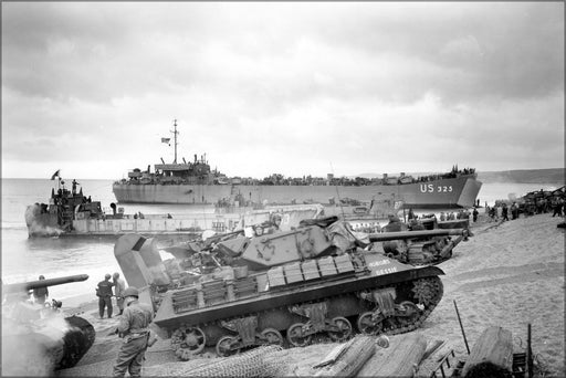24"x36" Gallery Poster, M10 Tank Destroyer normandy