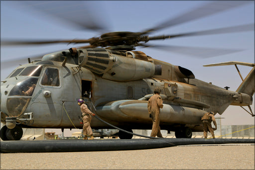 24"x36" Gallery Poster, (MWSS) 274, fuel CH-53E Super Stallion helicopter