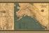 24"x36" Gallery Poster, Map Alaska Yukon Territory British Columbia 1904