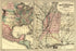 24"x36" Gallery Poster, Map Mobile & North Western Railroad 1871