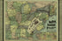 24"x36" Gallery Poster, Map New York Central & Hudson River Railroad 1876