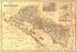 24"x36" Gallery Poster, Map de la republica de Nicaragua 1858